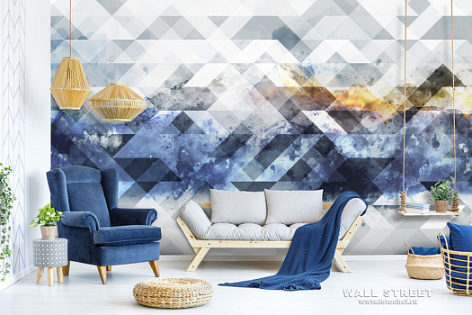 Фотообои в интерьере артикул Geometry 24, GEOMETRY, Wall street Фотообои в интерьере артикул Geometry 24, GEOMETRY, Wall street