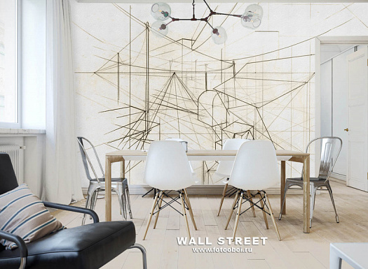 Фотообои в интерьере артикул Induction 30, ИНДУКЦИЯ / INDUCTION, Wall street